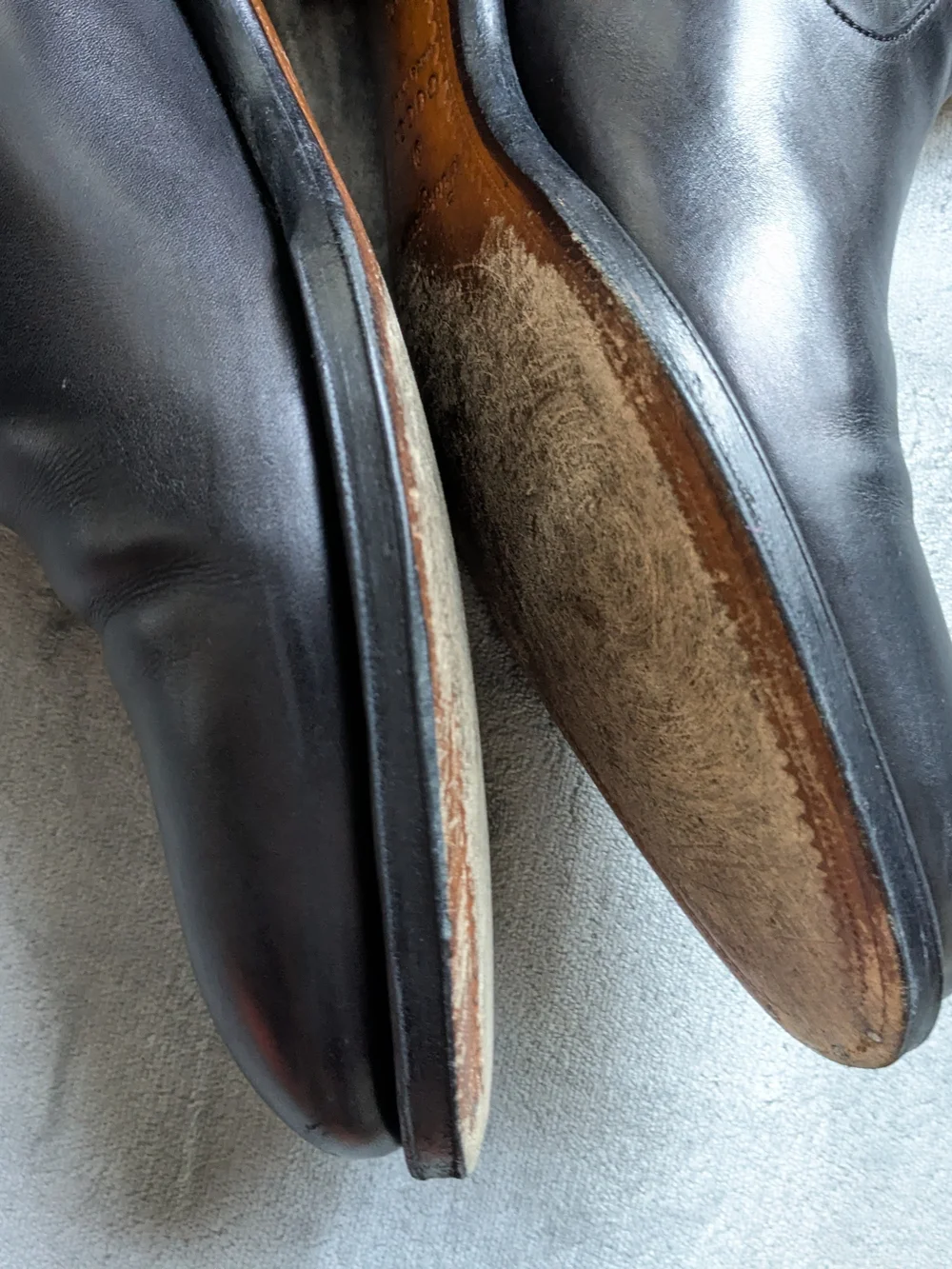 Gucci Black Leather Chelsea Boots for Men Size Zip US 11